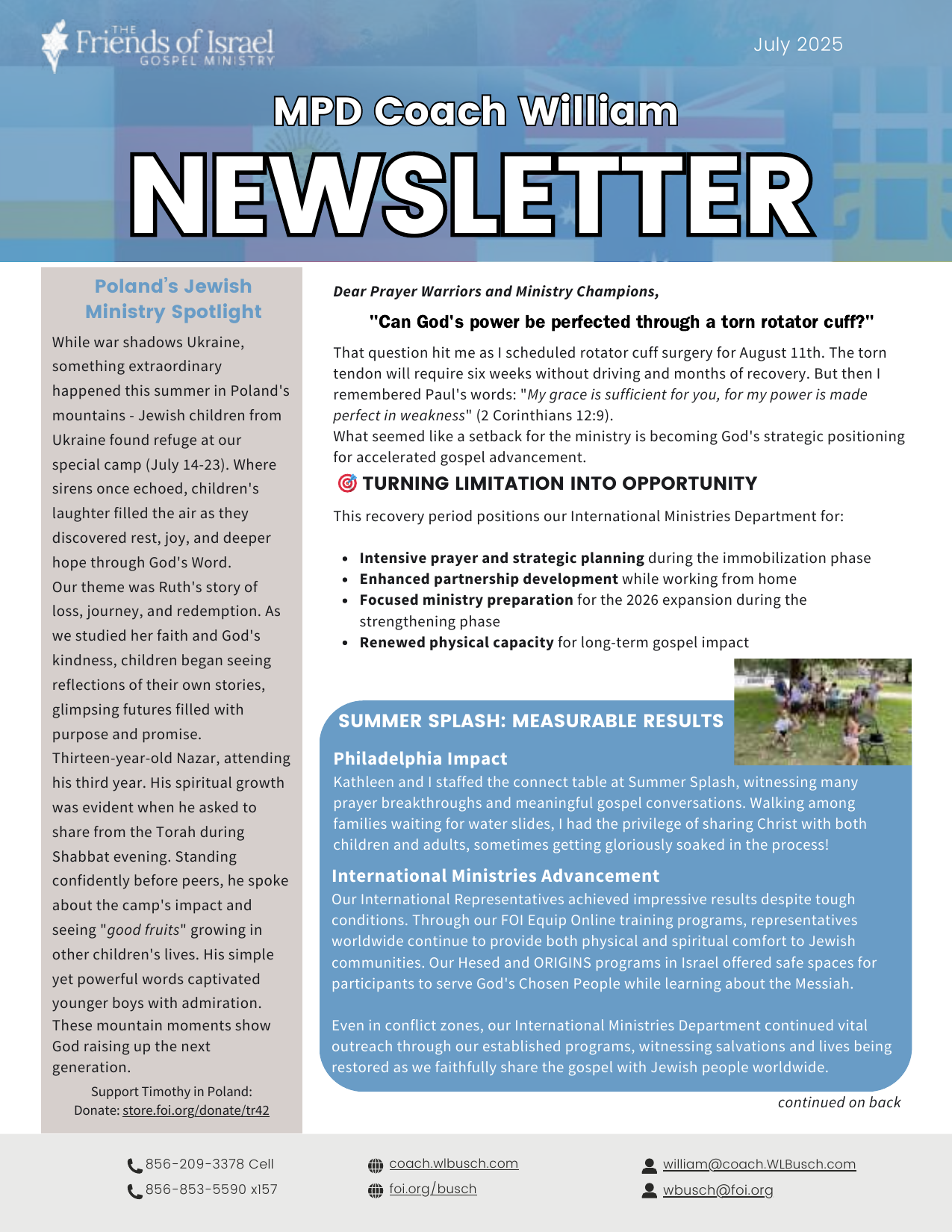 July 2025 Newsletter